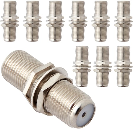 Newhouse Hardware Coaxial Cable Coupler Pkg of 10, 10PK COAXCOUP-10
